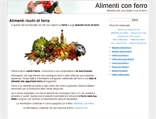 Tablet Screenshot of alimentiferro.it